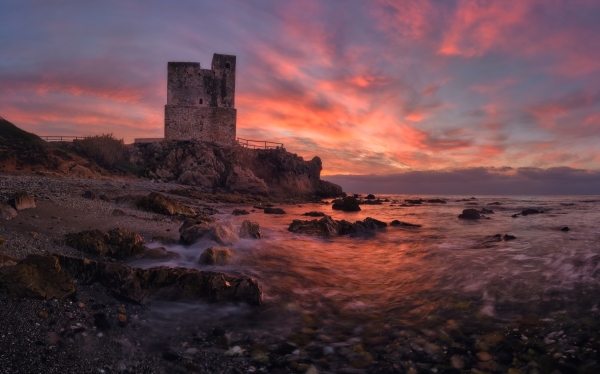 amanecer Torre de la Sal pano