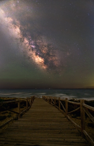 Noche mágica en la Playa de Cabopino.
