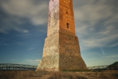 cometa C/2023 Tsuchinshan-ATLAS en la torre de los Ladrones en Cabopino