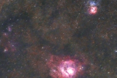 Nebulosa del lago y trifida